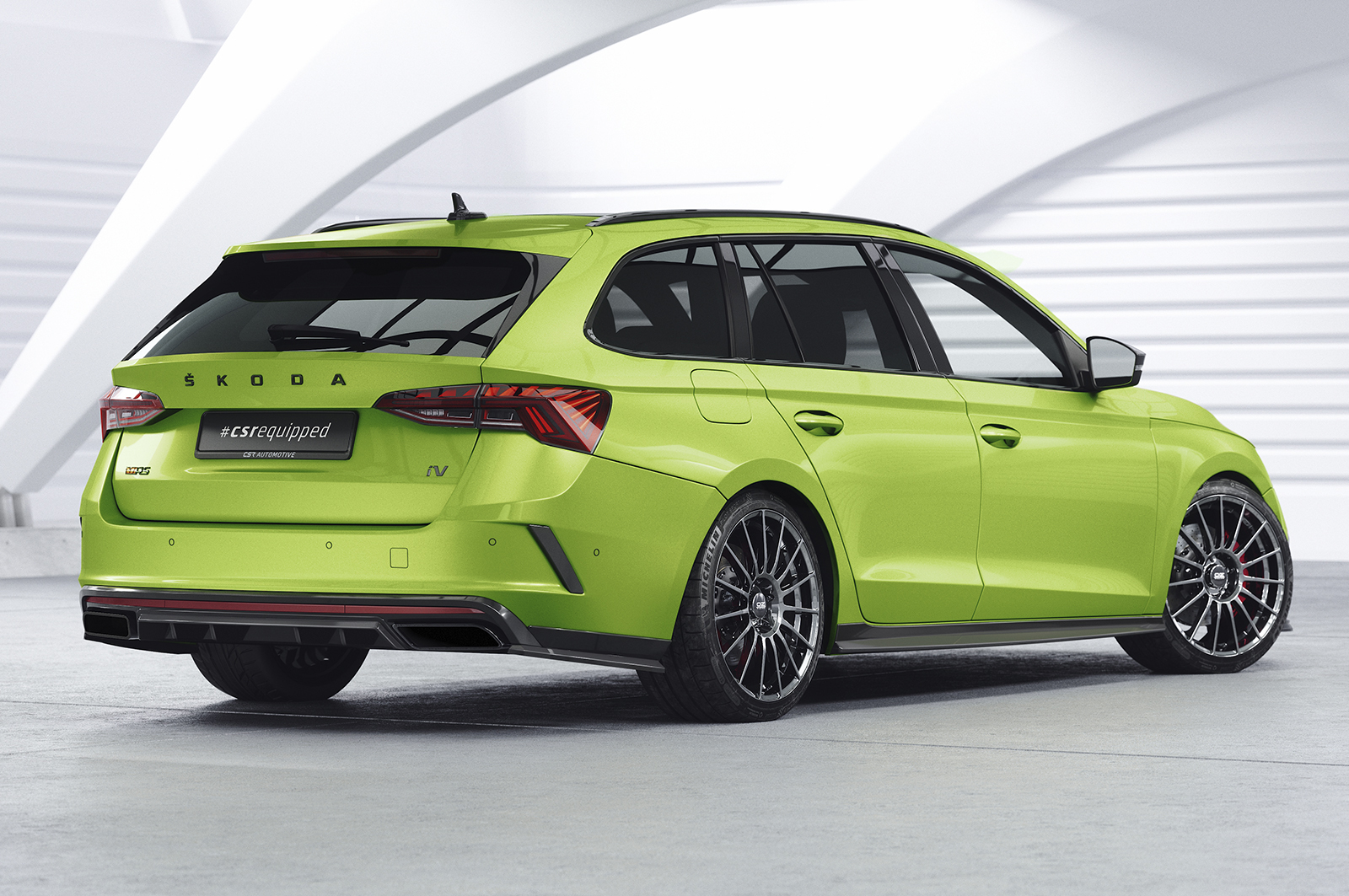 Bas de caisse (la paire) pour Skoda Octavia 4 toutes carrosseries (incl. RS) (depuis 2020) - Fabriqué en ABS (6 finitions au choix)