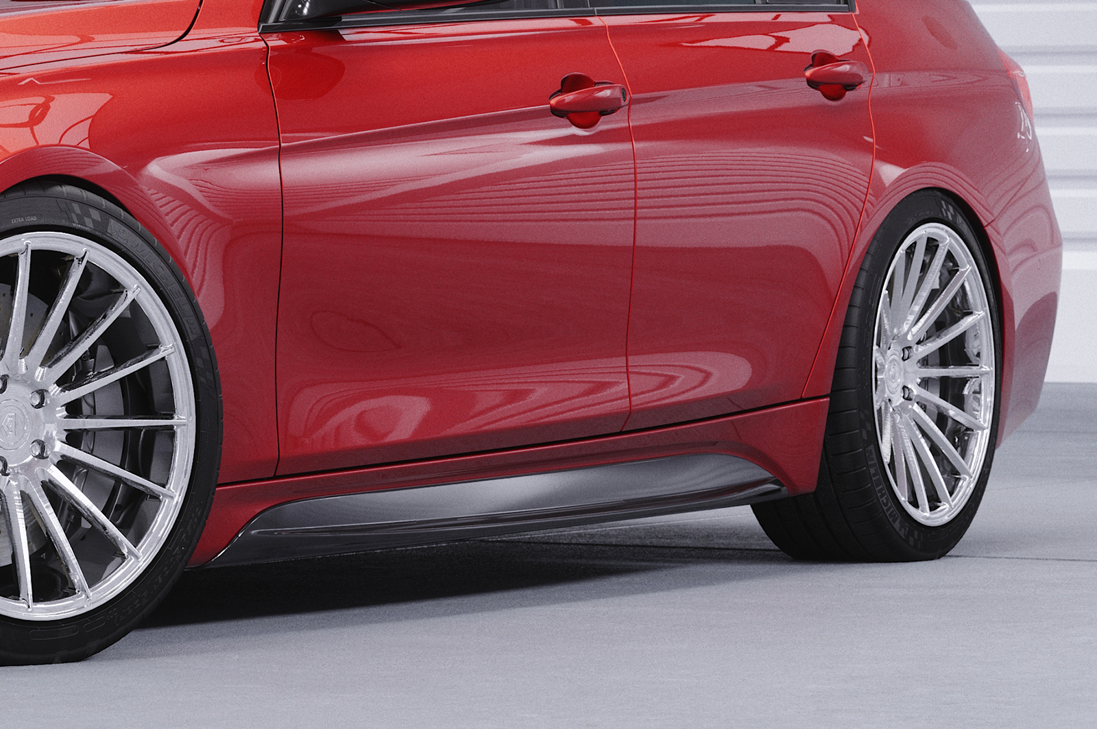 Bas de caisse (la paire) pour BMW Série 3 F30 / F31 Pack M (2011-2019) - Fabriqué en ABS (6 finitions au choix)