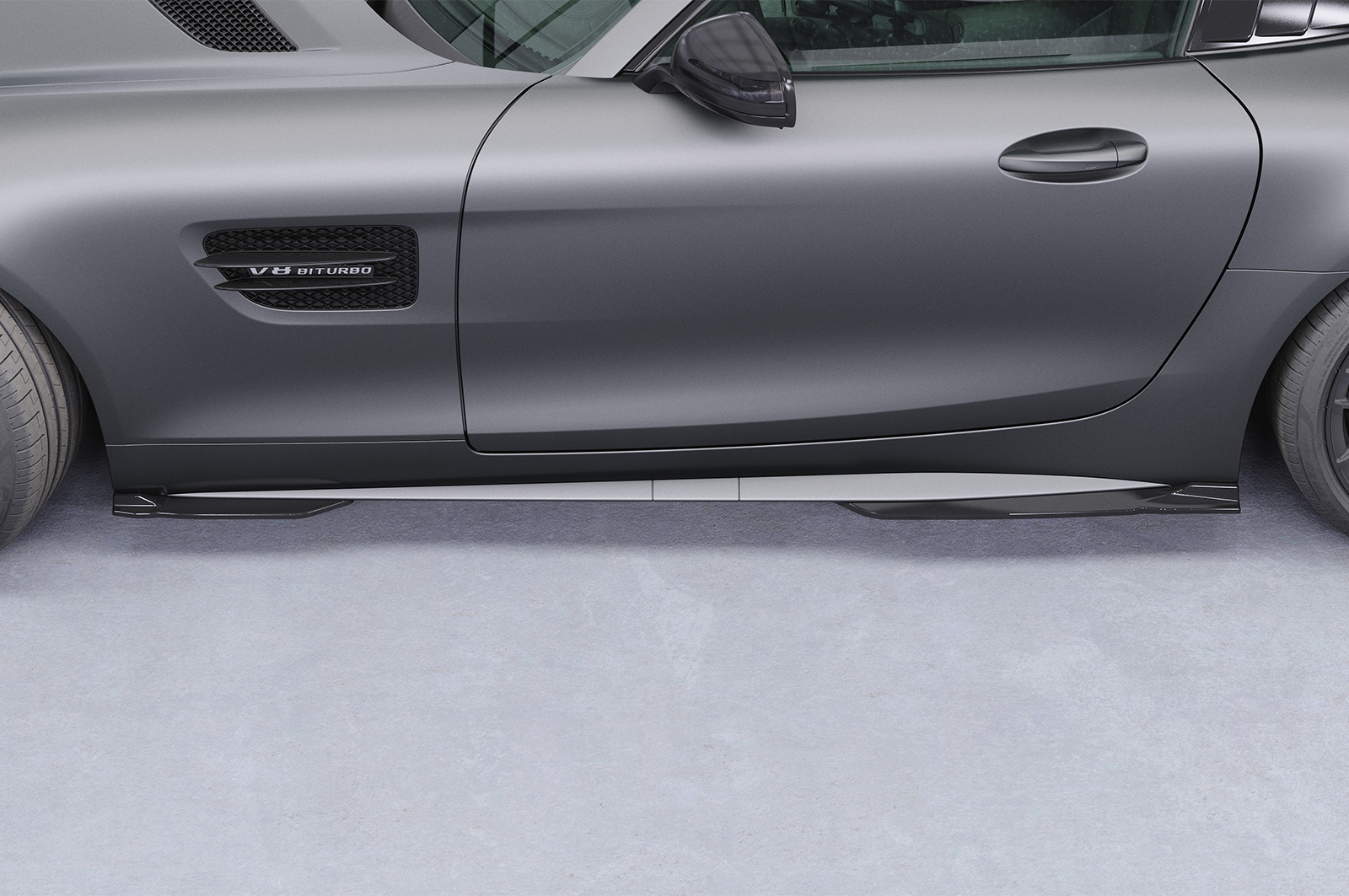Bas de caisse (la paire) pour Mercedes Benz AMG GT (190) toutes carrosseries (03/2017-12/2021) - Fabriqué en ABS (6 finitions au choix)