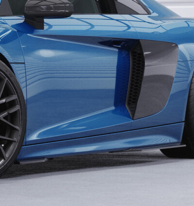 Bas de caisse (la paire) pour Audi R8 (Typ 4S) toutes carrosseries (2015-2018) - Fabriqué en ABS (6 finitions au choix)