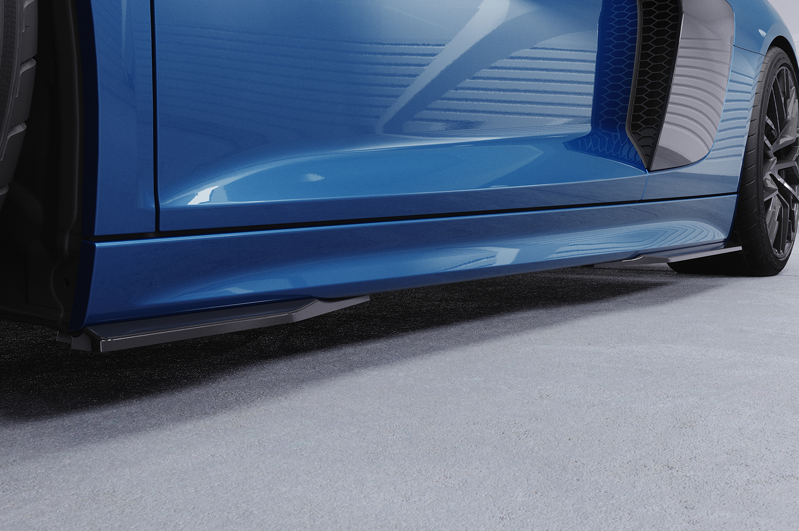 Bas de caisse (la paire) pour Audi R8 (Typ 4S) toutes carrosseries (2015-2018) - Fabriqué en ABS (6 finitions au choix)