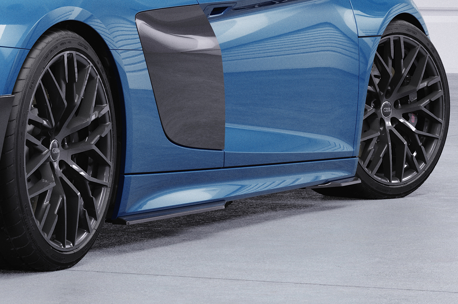 Bas de caisse (la paire) pour Audi R8 (Typ 4S) toutes carrosseries (2015-2018) - Fabriqué en ABS (6 finitions au choix)