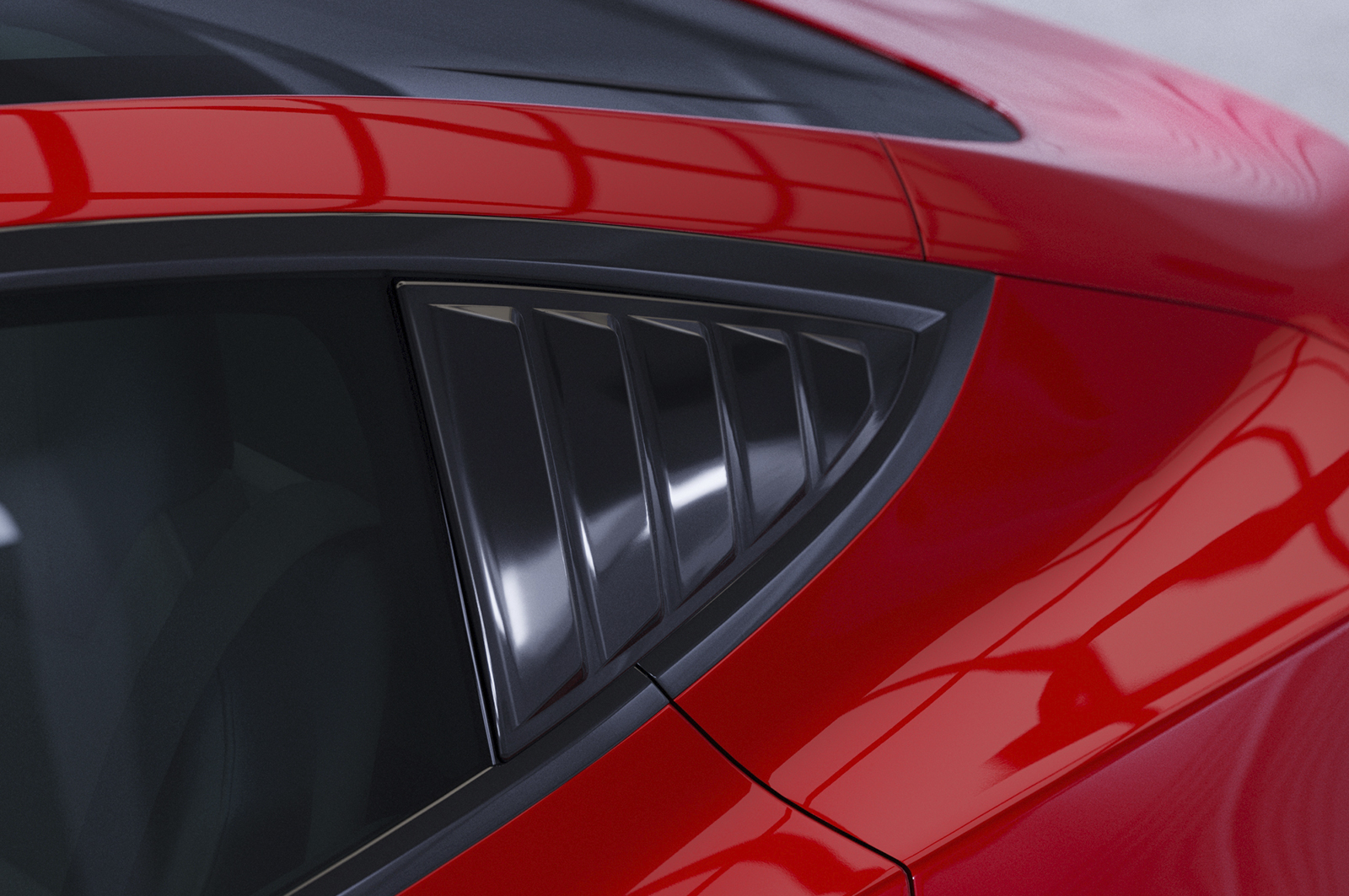 Caches vitres latérales (la paire) pour Tesla Model 3 toutes carrosseries (depuis 2017) - Fabriqué en ABS (6 finitions au choix)