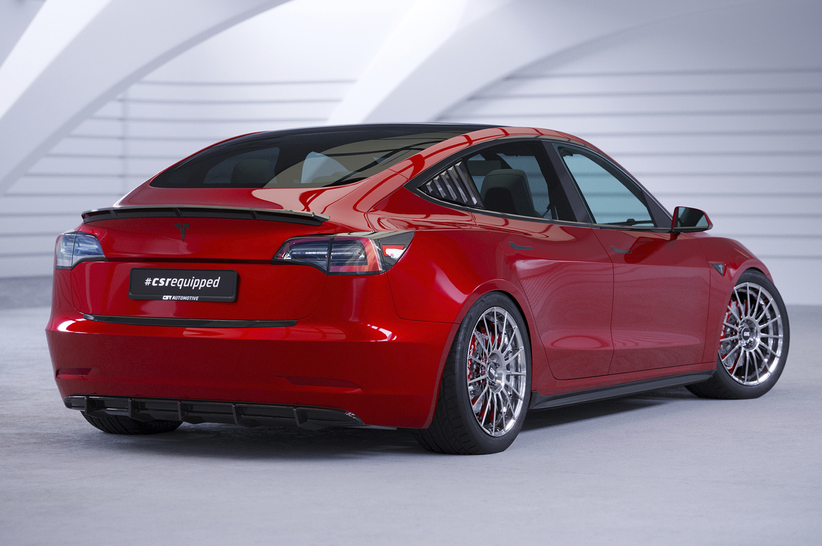 Caches vitres latérales (la paire) pour Tesla Model 3 toutes carrosseries (depuis 2017) - Fabriqué en ABS (6 finitions au choix)