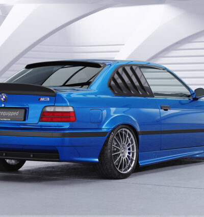 Caches vitres latérales (la paire) pour BMW Série 3 E36 coupé (1992-1998) - Fabriqué en ABS (6 finitions au choix)