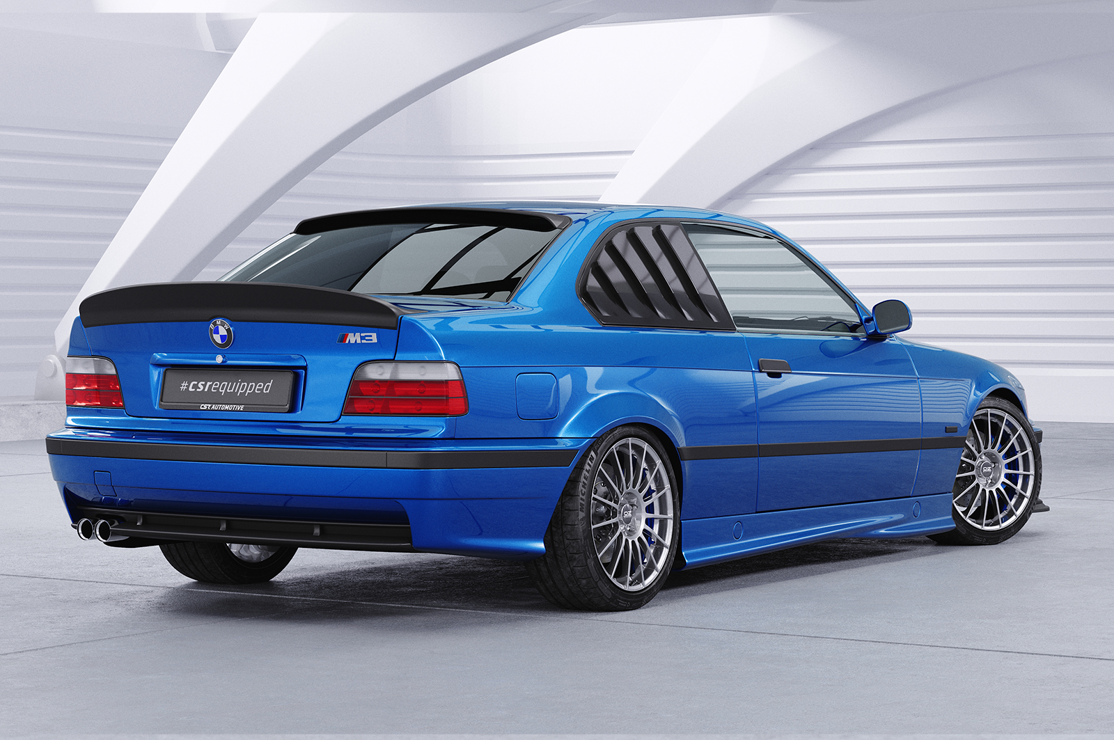 Caches vitres latérales (la paire) pour BMW Série 3 E36 coupé (1992-1998) - Fabriqué en ABS (6 finitions au choix)