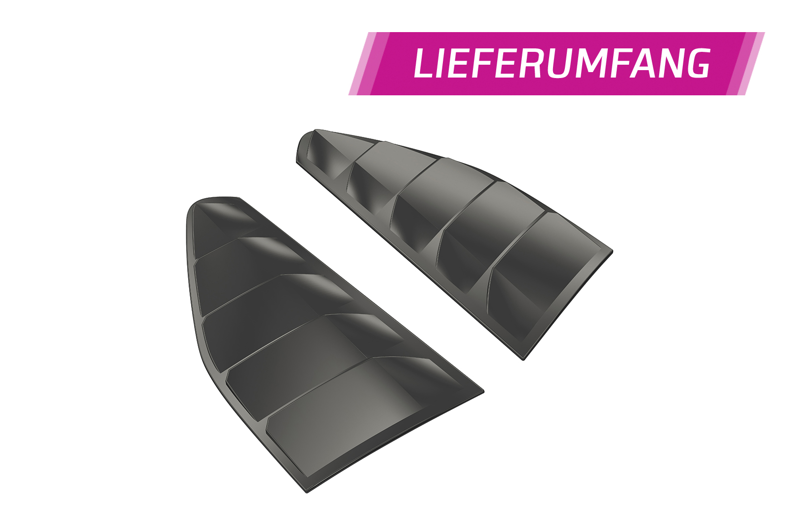 Caches vitres latérales (la paire) pour BMW Série 3 E36 coupé (1992-1998) - Fabriqué en ABS (6 finitions au choix)