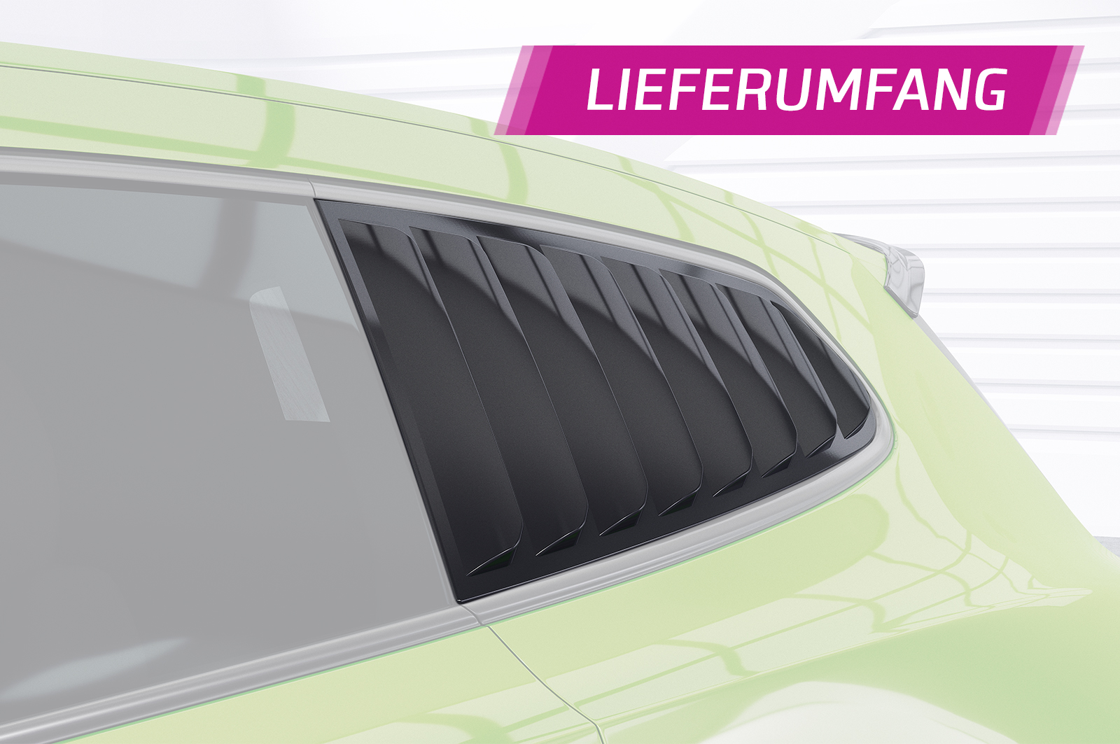 Caches vitres latérales (la paire) pour VW Scirocco 3 (Typ 13) toutes carrosseries (2008-2017) - Fabriqué en ABS (6 finitions au choix)