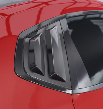 Caches vitres latérales (la paire) pour Hyundai I30 (PD) Fastback (toutes carrosseries) (depuis 2017) - Fabriqué en ABS (6 finitions au choix)