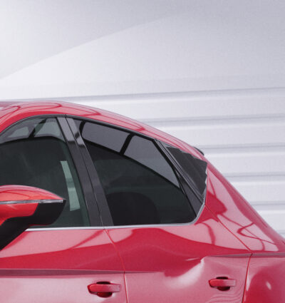 Caches vitres latérales (la paire) pour Seat Leon 3 Typ 5F 5 portes (2012-2020) - Fabriqué en ABS (6 finitions au choix)