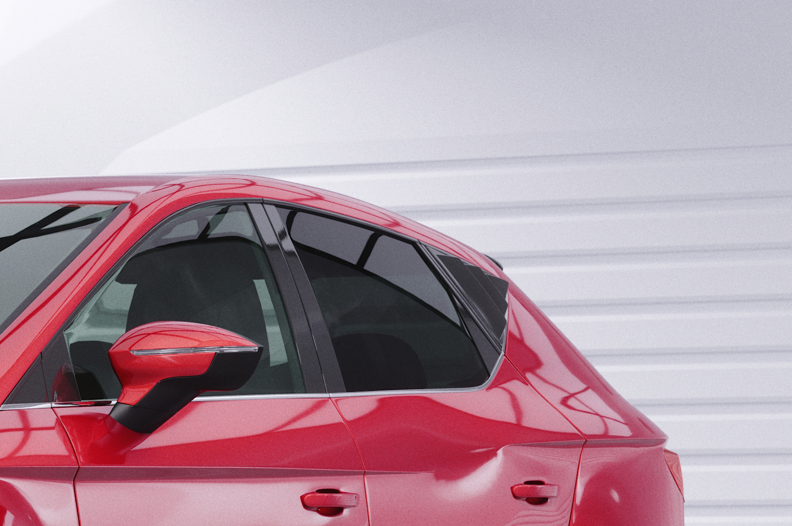 Caches vitres latérales (la paire) pour Seat Leon 3 Typ 5F 5 portes (2012-2020) - Fabriqué en ABS (6 finitions au choix)