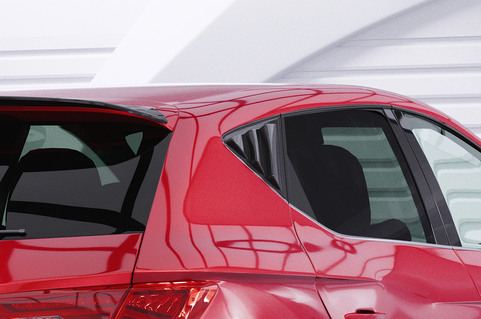 Caches vitres latérales (la paire) pour Seat Leon 3 Typ 5F 5 portes (2012-2020) - Fabriqué en ABS (6 finitions au choix)