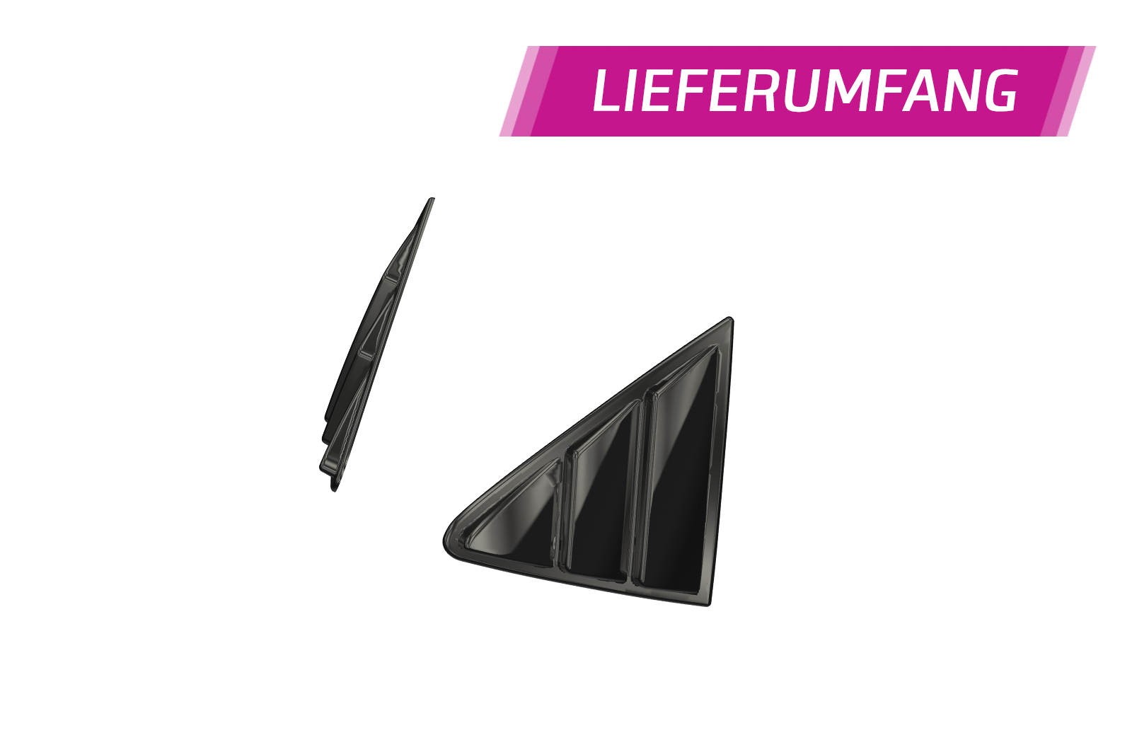Caches vitres latérales (la paire) pour Seat Leon 3 Typ 5F 5 portes (2012-2020) - Fabriqué en ABS (6 finitions au choix)