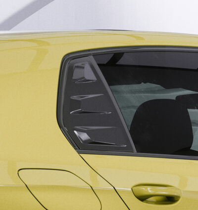 Caches vitres latérales (la paire) pour VW Golf 8 hatchback (toutes carrosseries) (depuis 2019) - Fabriqué en ABS (6 finitions au choix)