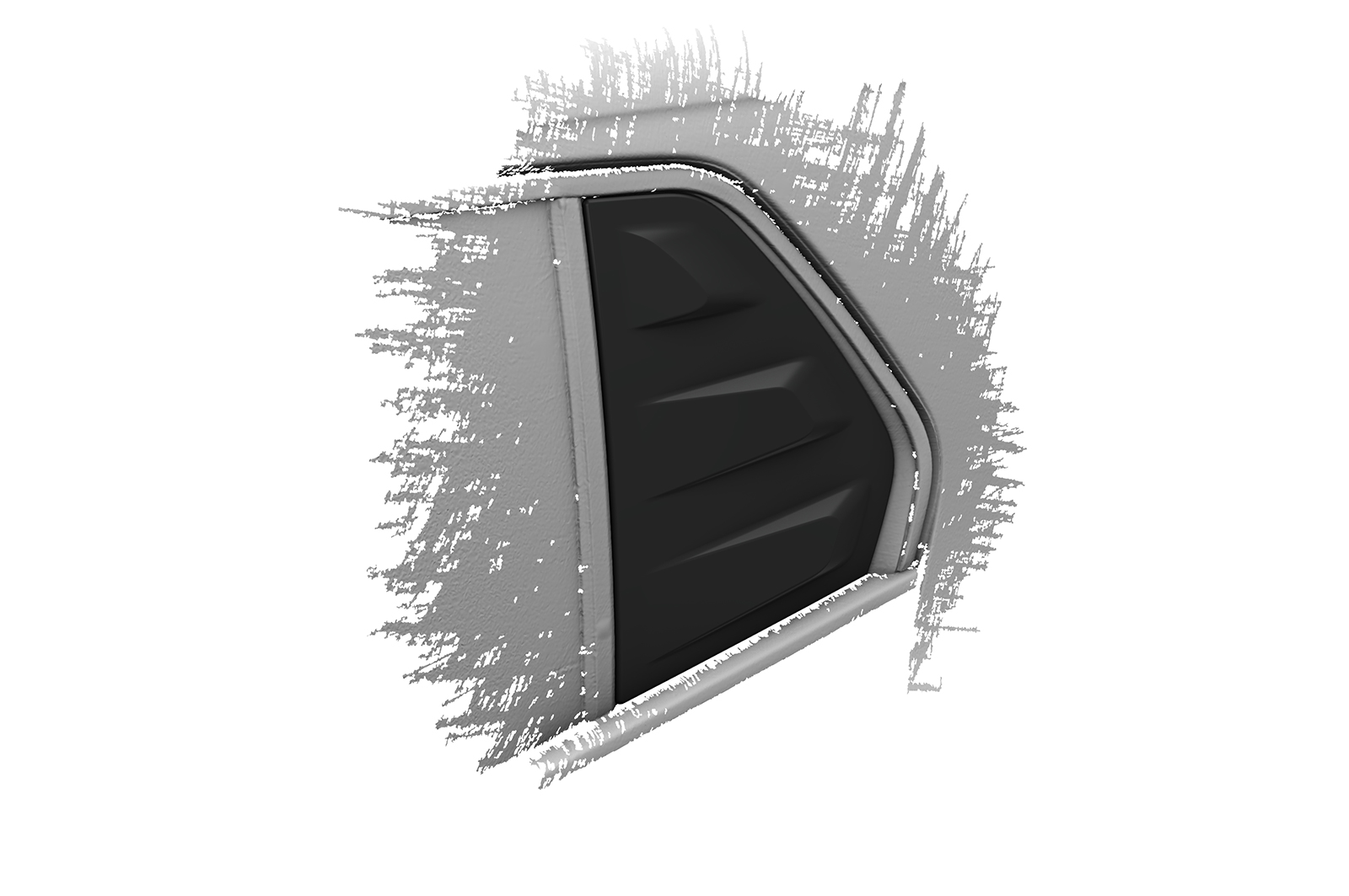 Caches vitres latérales (la paire) pour VW Golf 8 hatchback (toutes carrosseries) (depuis 2019) - Fabriqué en ABS (6 finitions au choix)