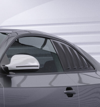 Caches vitres latérales (la paire) pour Audi A5 / S5 / RS5 (8T) coupé (06/2007-06/2016) - Fabriqué en ABS (6 finitions au choix)