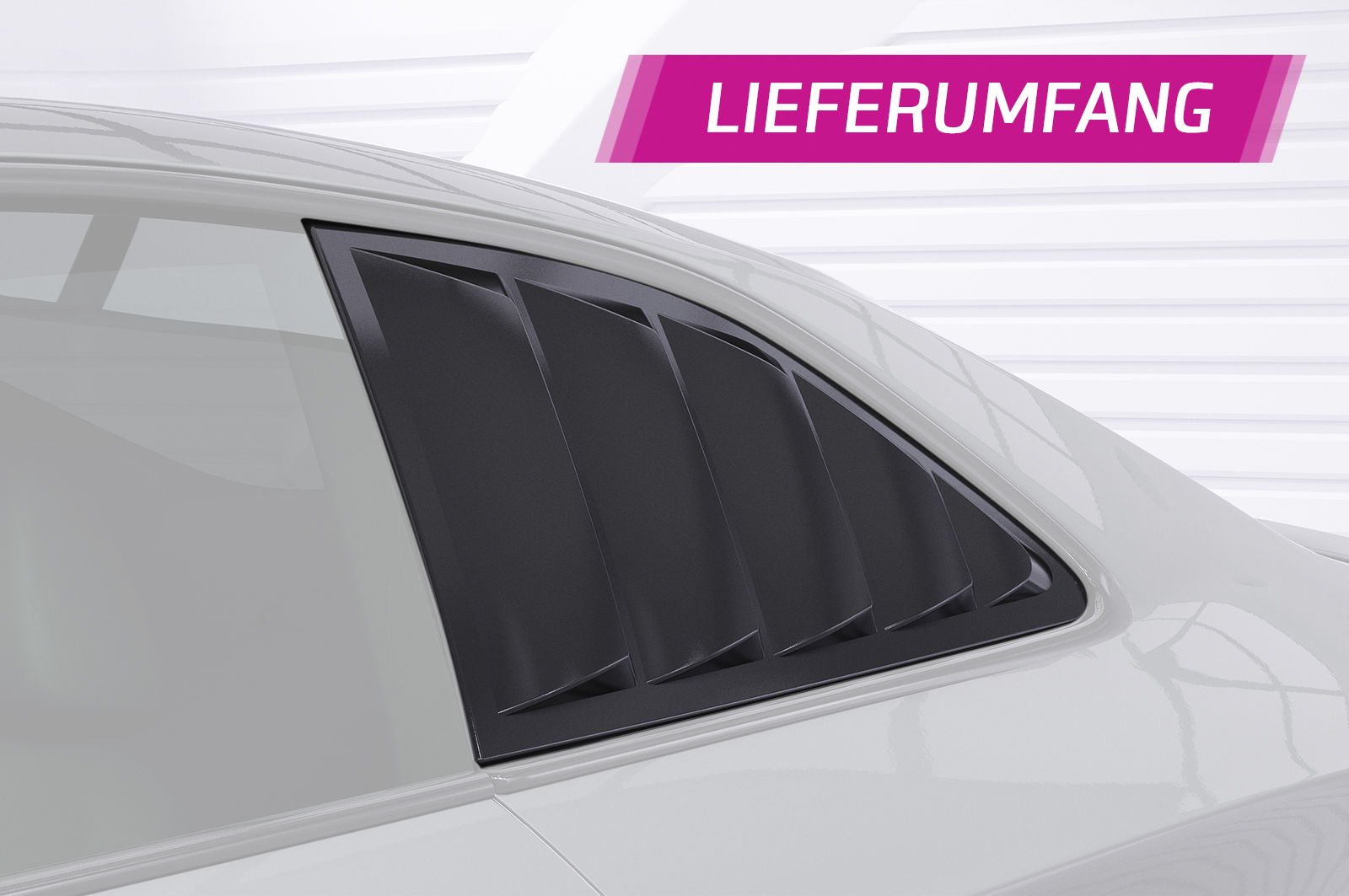 Caches vitres latérales (la paire) pour Audi A5 / S5 / RS5 (8T) coupé (06/2007-06/2016) - Fabriqué en ABS (6 finitions au choix)