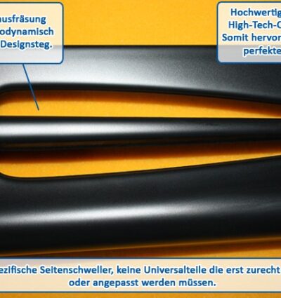 Bas de caisse (la paire) RDX pour VW Polo 6N et 6N2 « GT4 » version basse