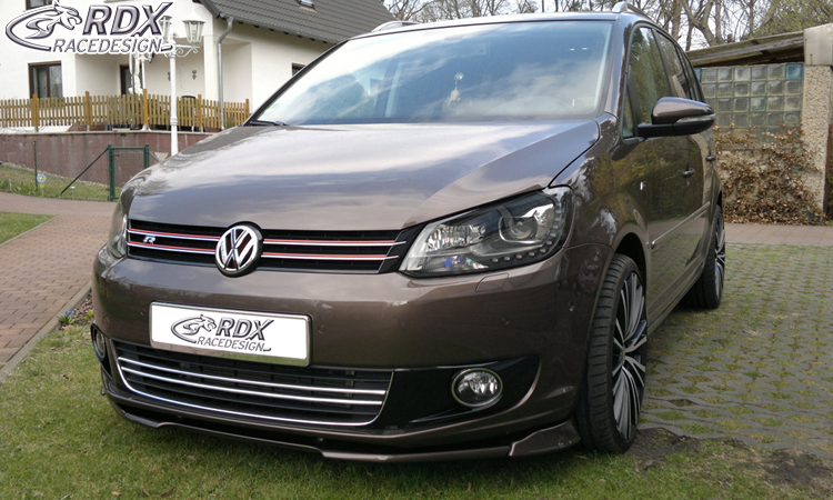 Ajout / Lame de pare-chocs avant RDX VARIO-X pour VW Touran 1T1 Facelift (2010-2015) / Caddy 2K (2010-2015)