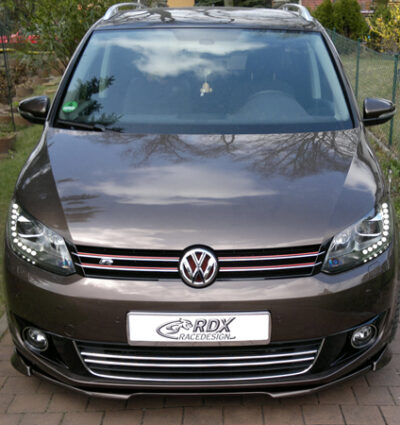 Ajout / Lame de pare-chocs avant RDX VARIO-X pour VW Touran 1T1 Facelift (2010-2015) / Caddy 2K (2010-2015)