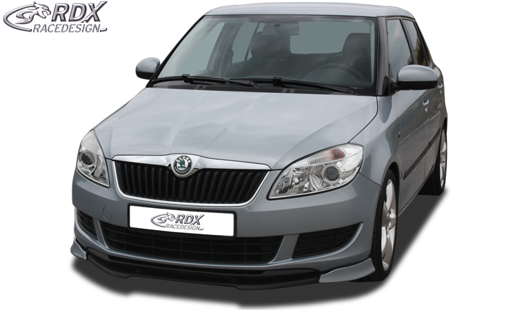 Ajout / Lame de pare-chocs avant RDX VARIO-X pour SKODA Fabia 2 Type 5J 2010+ (également compatible avec Roomster et Praktik)