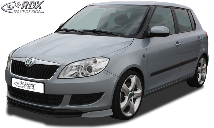 Ajout / Lame de pare-chocs avant RDX VARIO-X pour SKODA Fabia 2 Type 5J 2010+ (également compatible avec Roomster et Praktik)