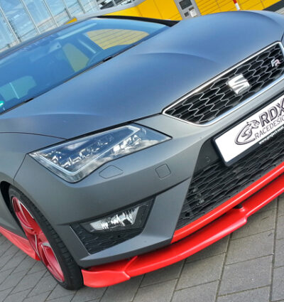 Ajout / Lame de pare-chocs avant RDX VARIO-X pour SEAT Leon 5F FR + Cupra - 2017 (incl. SC, ST)