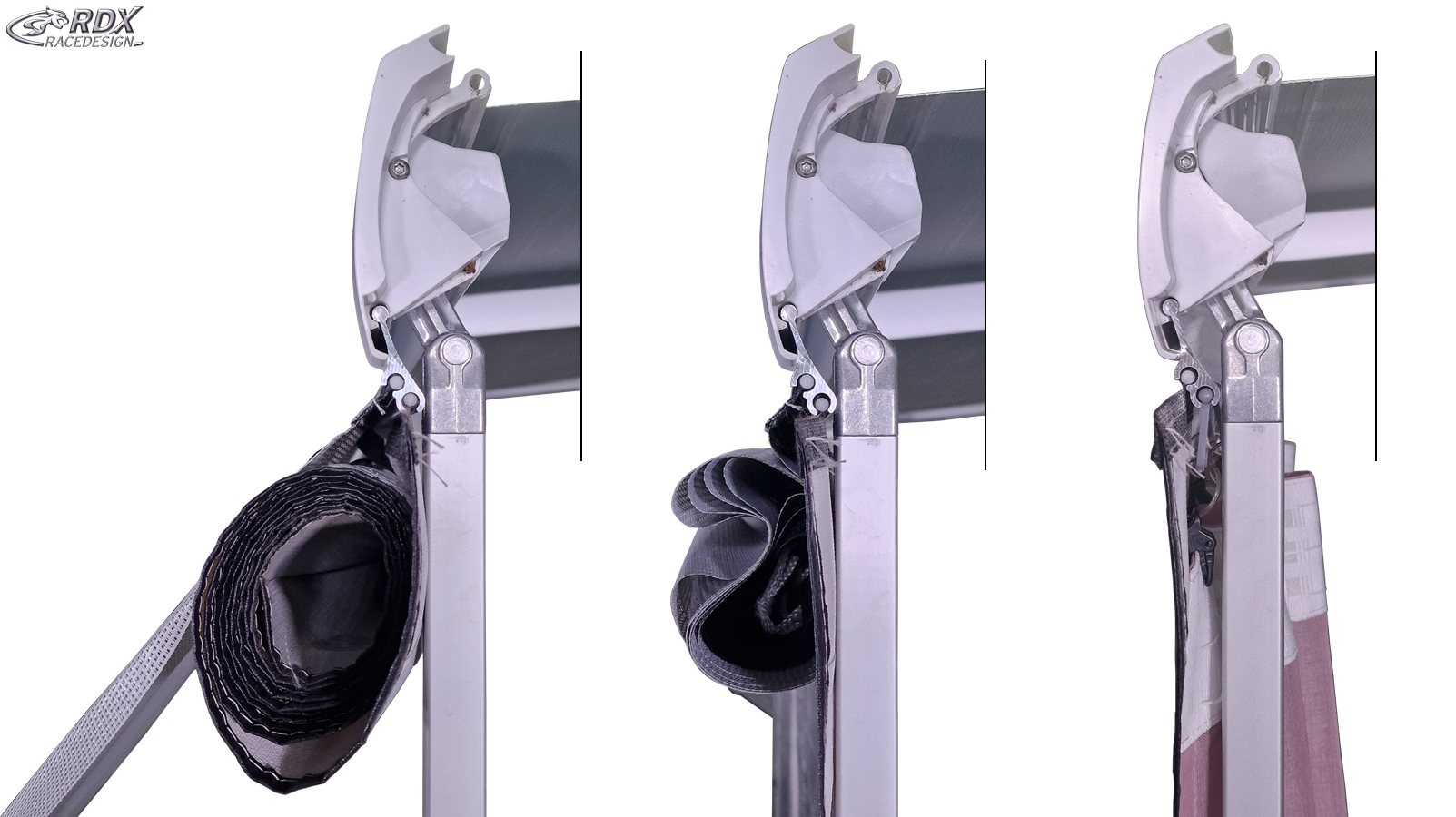Rail double Keder RDX DUO-KEDER 1m pour auvents de camping