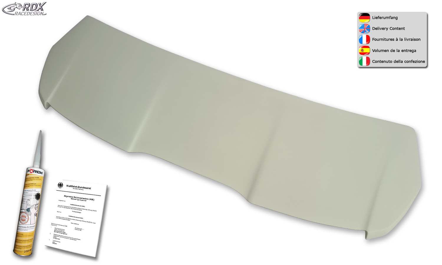Aileron / Becquet RDX pour FORD EcoSport, aileron de coffre arrière