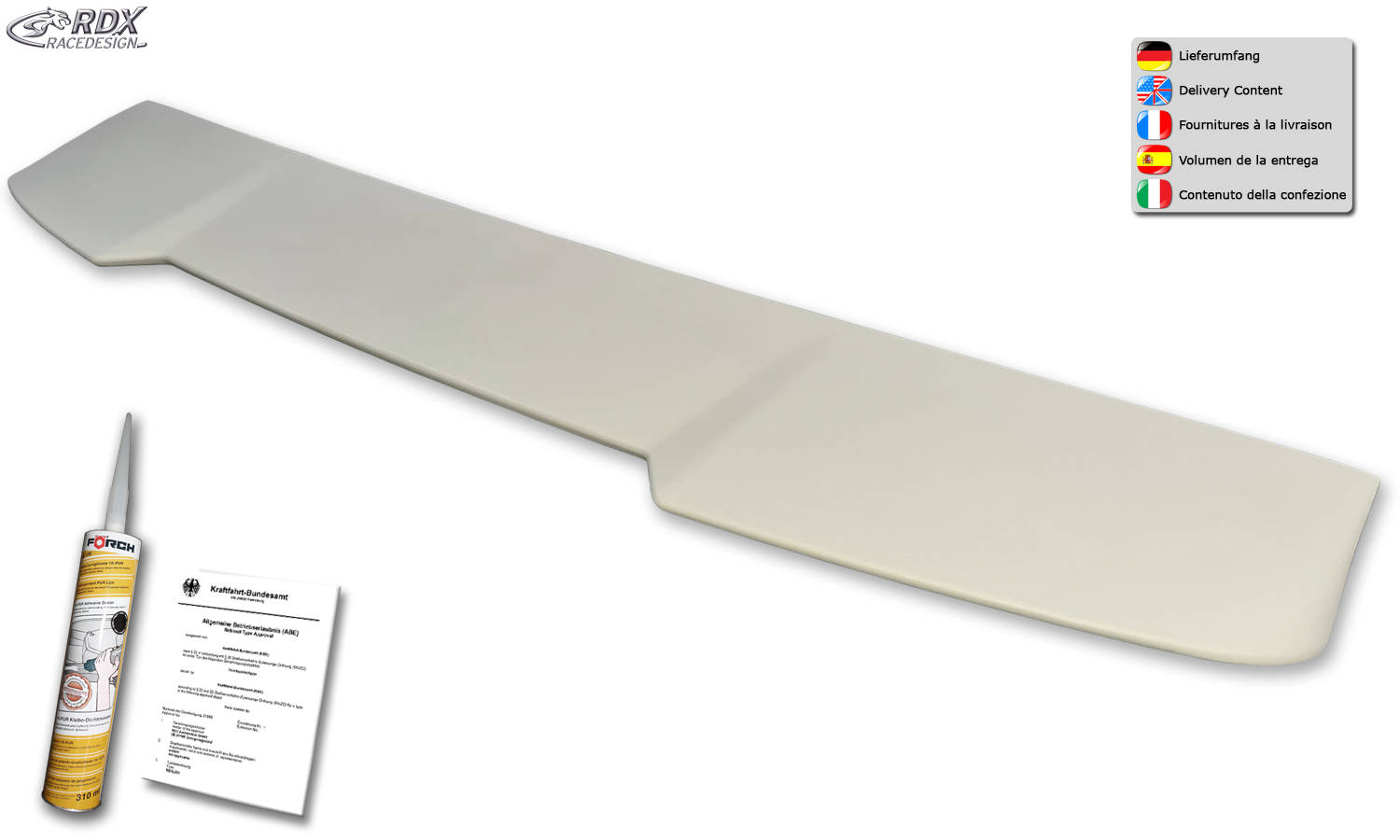 Aileron / Becquet RDX pour AUDI A6 4F C6 Avant / Break, aileron de coffre arrière