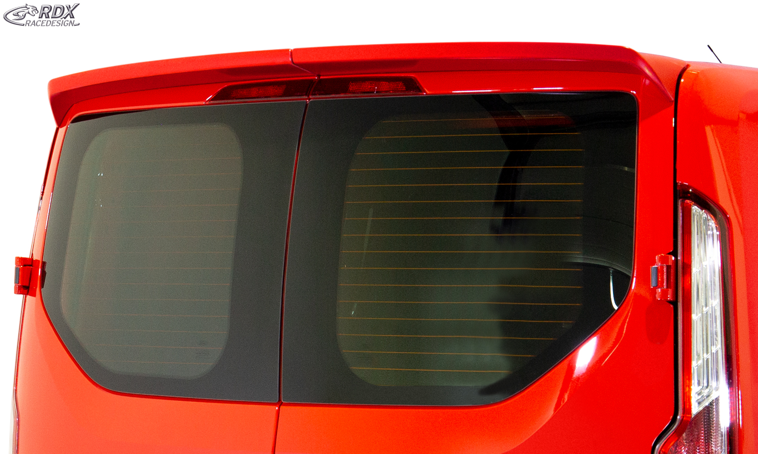 Aileron / Becquet RDX pour FORD Transit Custom / Tourneo Custom (2012-2023) (pour portes battantes) Aileron de coffre arrière