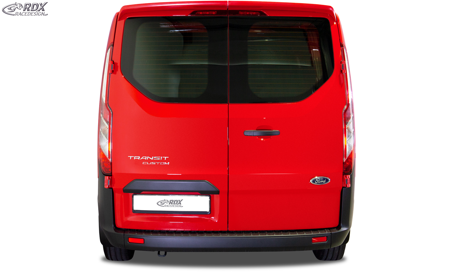Aileron / Becquet RDX pour FORD Transit Custom / Tourneo Custom (2012-2023) (pour portes battantes) Aileron de coffre arrière