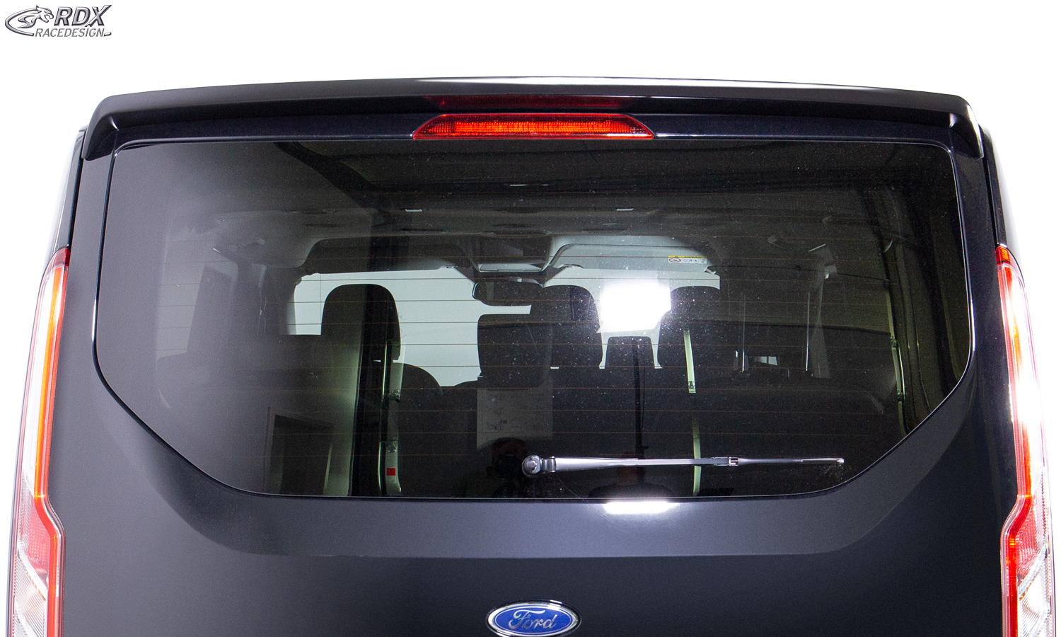 Aileron / Becquet RDX pour FORD Transit Custom / Tourneo Custom (2012-2023) (pour coffre simple) Aileron de coffre arrière personnalisé