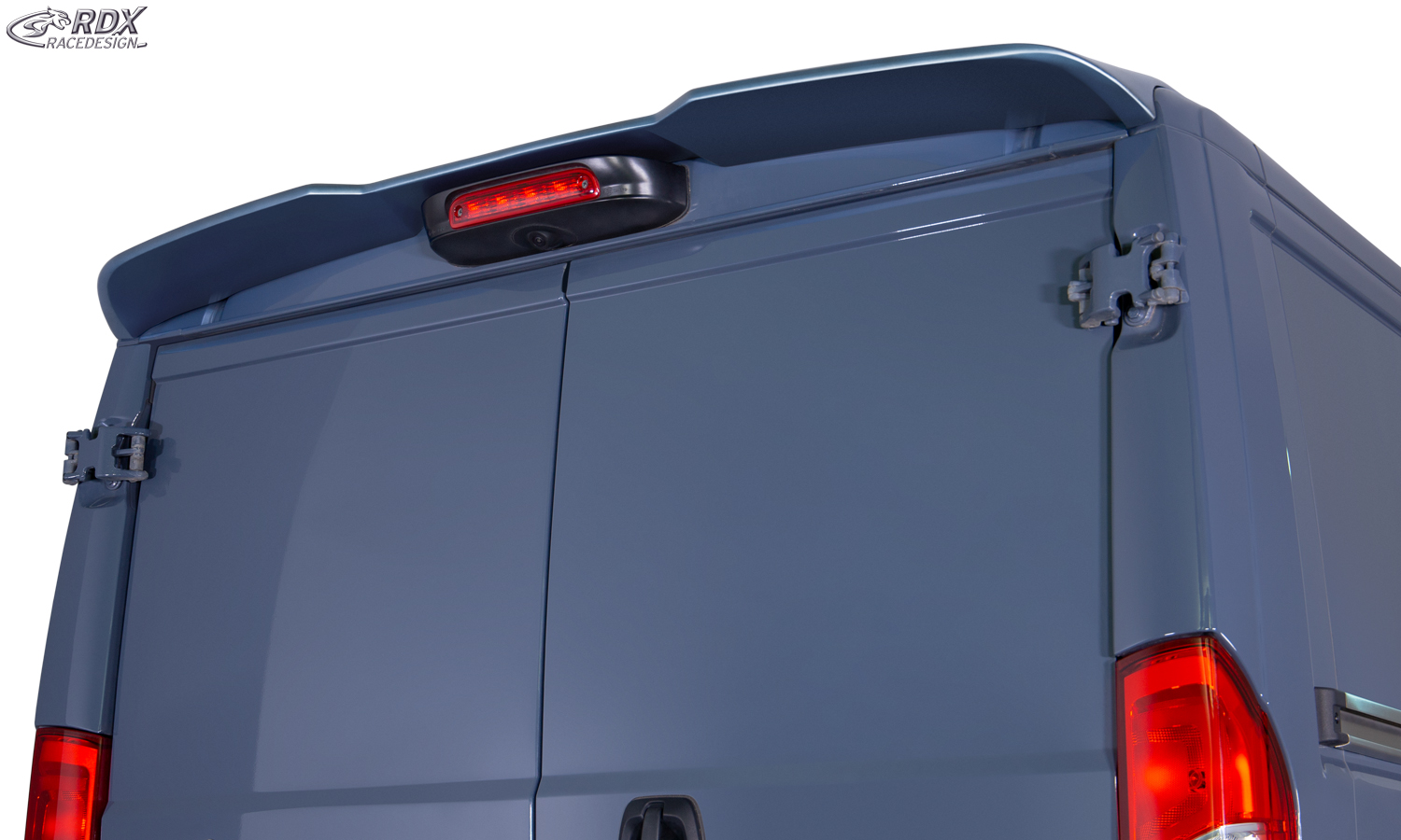 Aileron / Becquet RDX pour FIAT Ducato, CITROËN Jumper/Relay, OPEL, VAUXHALL Movano, PEUGEOT Boxer, TOYOTA Proace Max et RAM ProMaster (H1) ; aileron de coffre