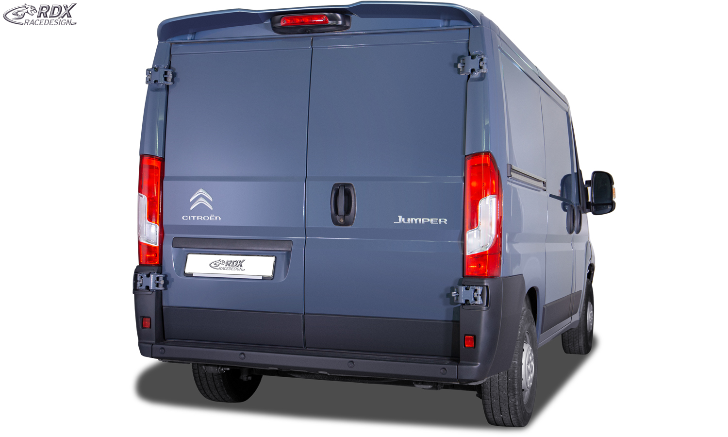 Aileron / Becquet RDX pour FIAT Ducato, CITROËN Jumper/Relay, OPEL, VAUXHALL Movano, PEUGEOT Boxer, TOYOTA Proace Max et RAM ProMaster (H1) ; aileron de coffre