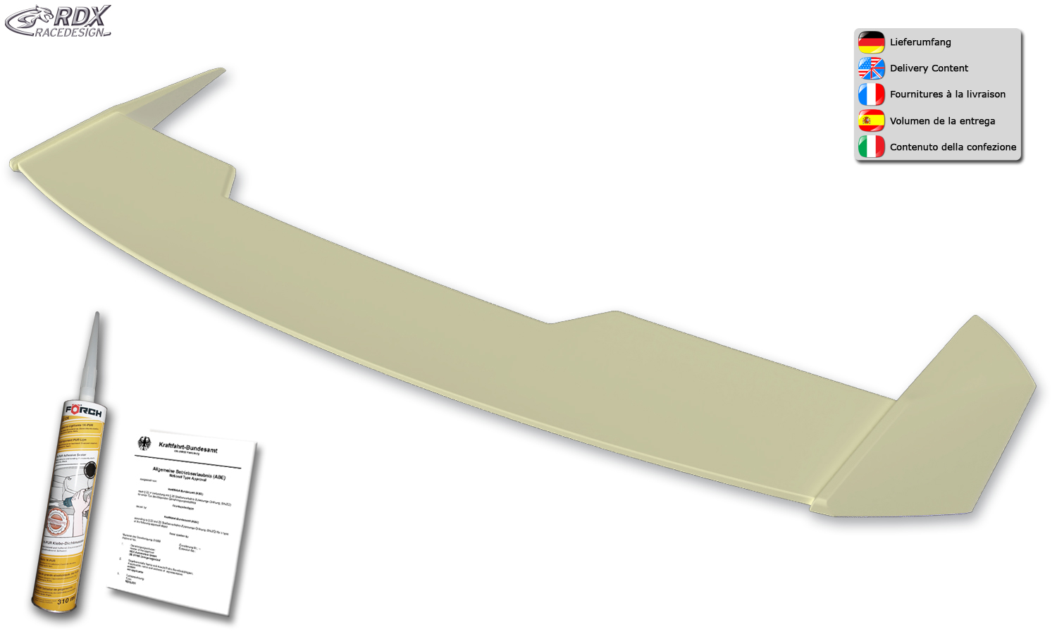 Aileron / Becquet RDX pour OPEL Astra K (2015-2021) Aileron de coffre arrière – Image 11