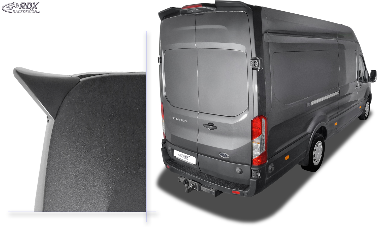 Aileron / Becquet RDX pour FORD Transit H3 (2014-présent) Aileron arrière