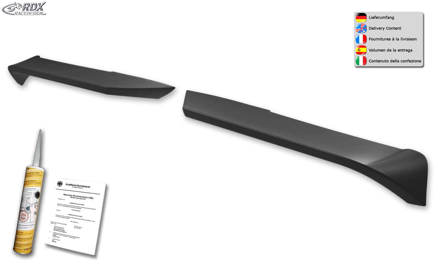 Aileron / Becquet RDX pour FORD Transit H3 (2014-présent) Aileron arrière – Image 11