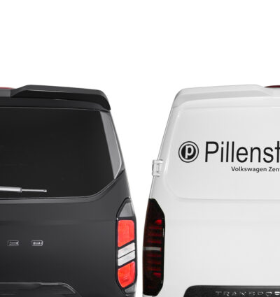 Aileron / Becquet RDX pour FORD Transit Custom / Tourneo Custom (2023+) et VW Transporter / Shuttle / Caravelle (2025+) ; aileron arrière