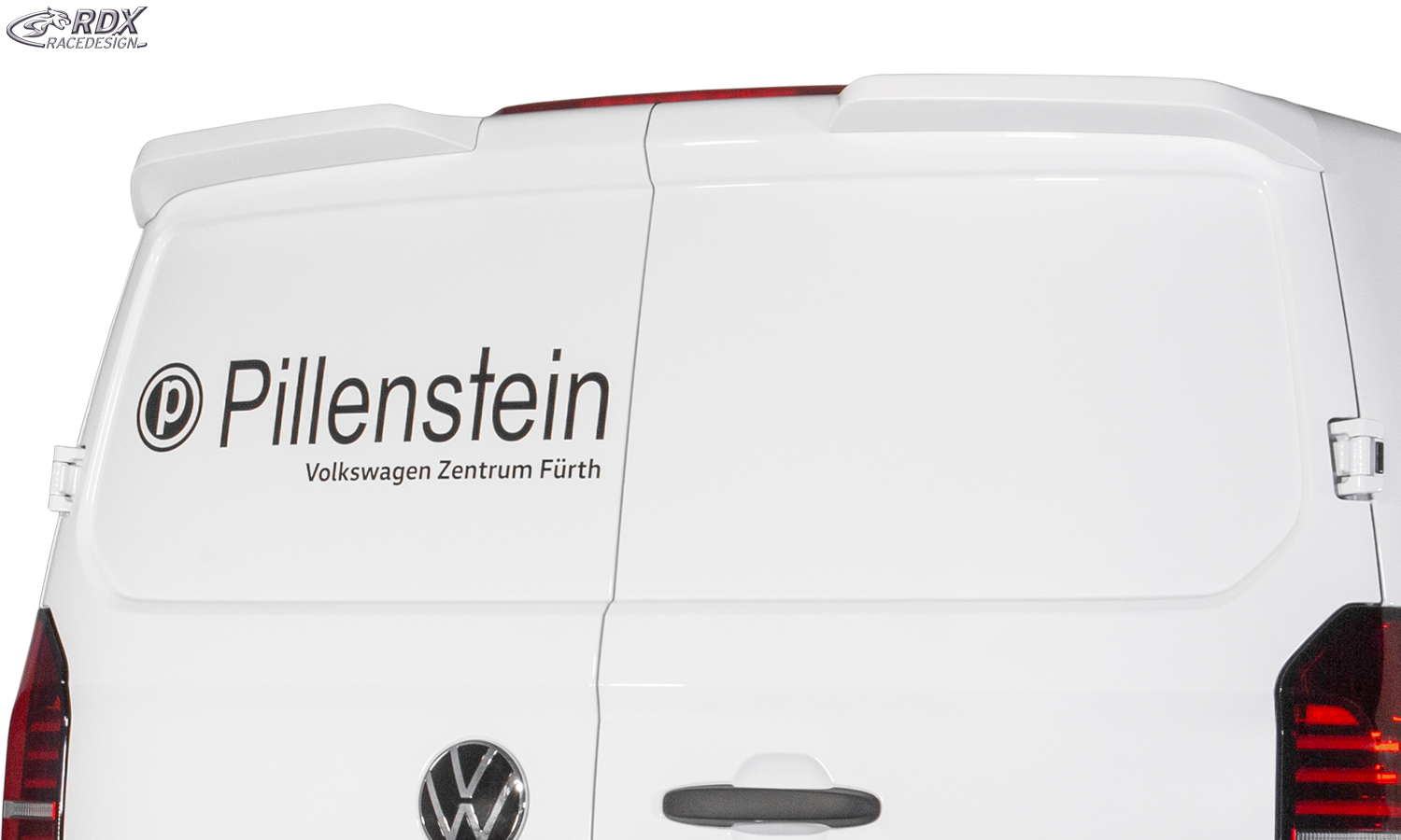 Aileron / Becquet RDX pour FORD Transit Custom / Tourneo Custom (2023+) et VW Transporter / Shuttle / Caravelle (2025+) ; aileron arrière