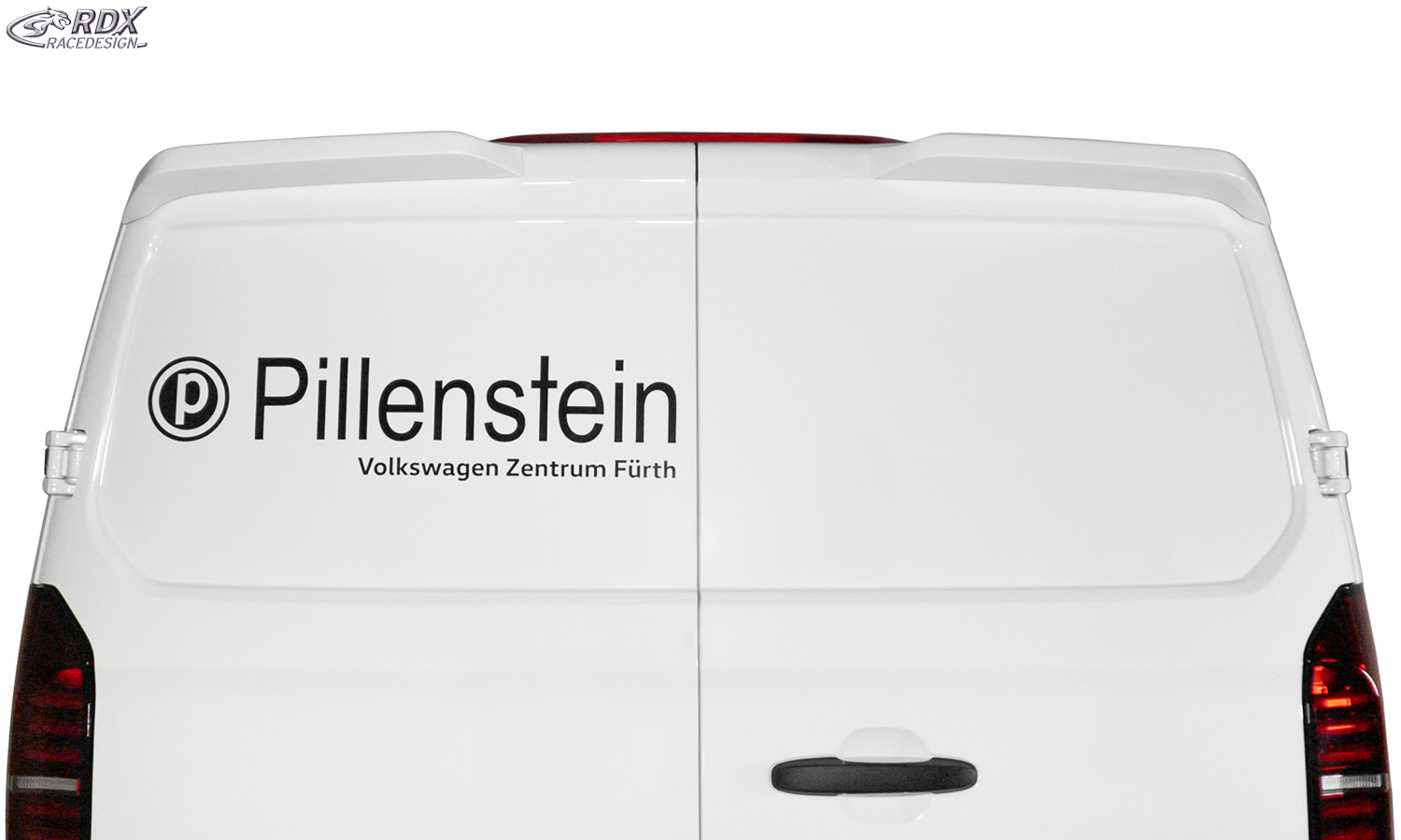 Aileron / Becquet RDX pour FORD Transit Custom / Tourneo Custom (2023+) et VW Transporter / Shuttle / Caravelle (2025+) ; aileron arrière