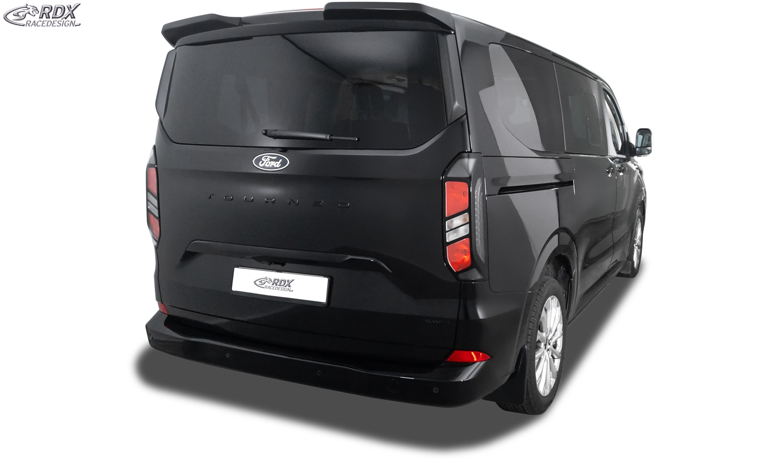 Aileron / Becquet RDX pour FORD Transit Custom / Tourneo Custom (2023+) et VW Transporter / Shuttle / Caravelle (2025+) ; aileron arrière