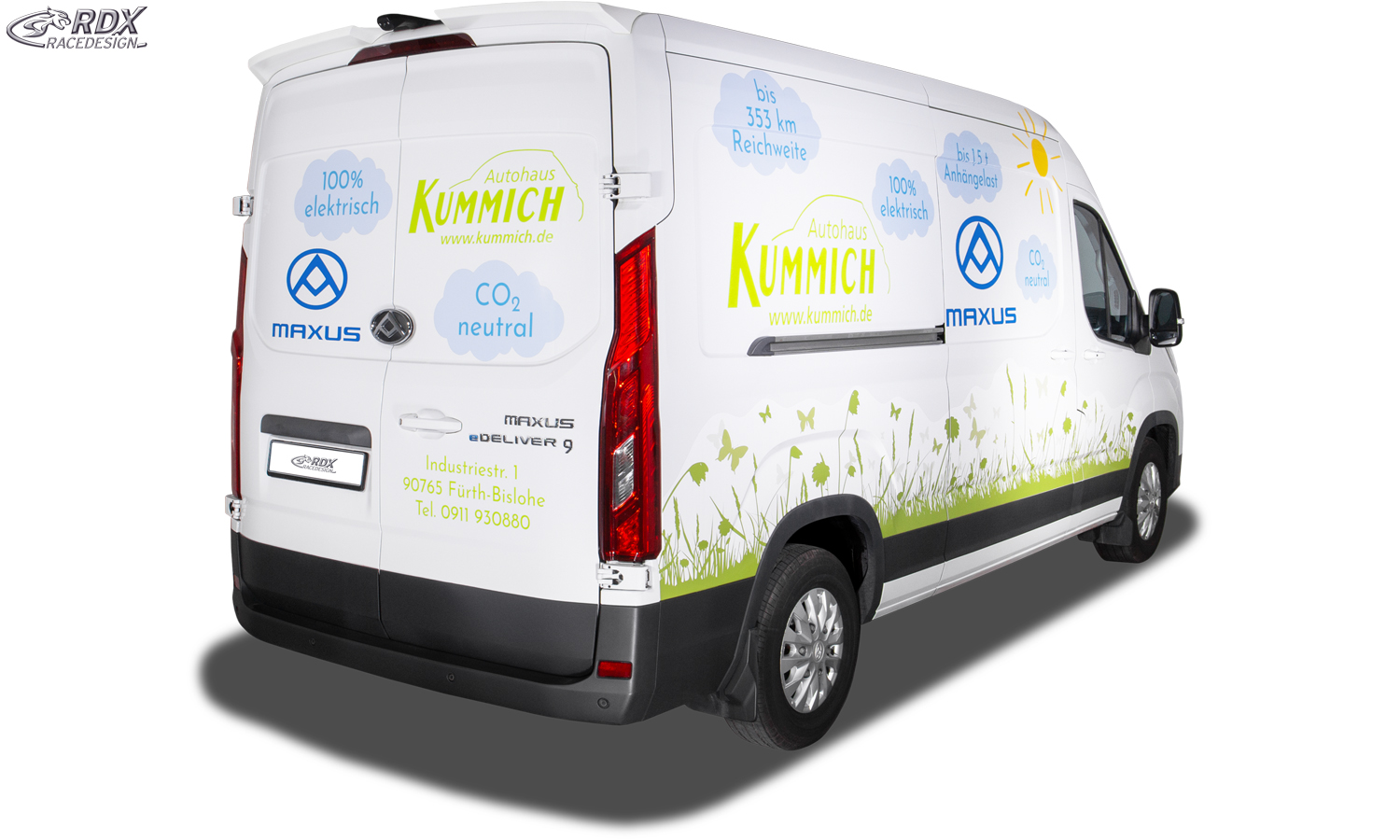Aileron / Becquet arrière pour RDX MAXUS / LDV DELIVER 9 (2020+)