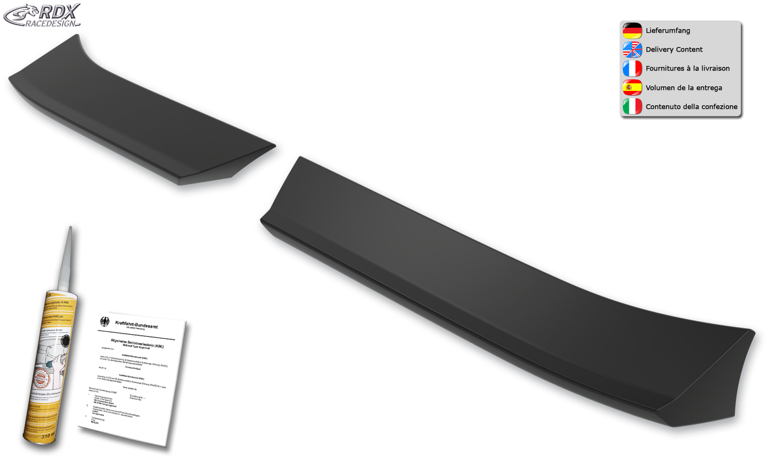 Aileron / Becquet arrière pour RDX MAXUS / LDV DELIVER 9 (2020+)