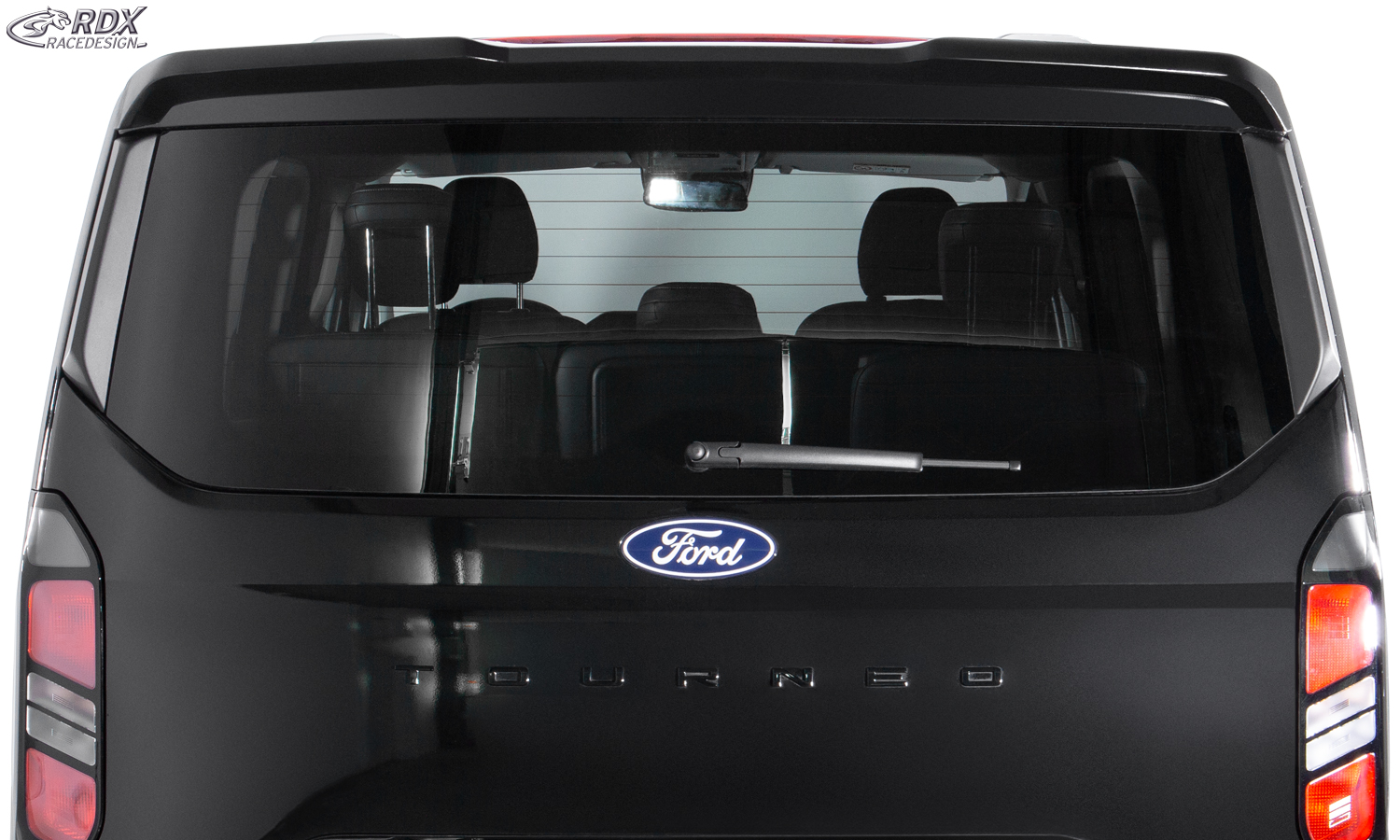 Aileron / Becquet RDX pour FORD Transit Custom / Tourneo Custom (2023+) et VW Transporter / Shuttle / Caravelle (2025+) ; aileron arrière