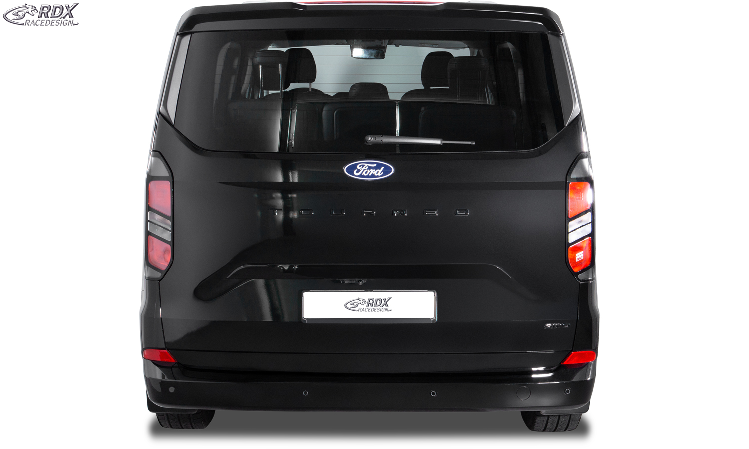 Aileron / Becquet RDX pour FORD Transit Custom / Tourneo Custom (2023+) et VW Transporter / Shuttle / Caravelle (2025+) ; aileron arrière