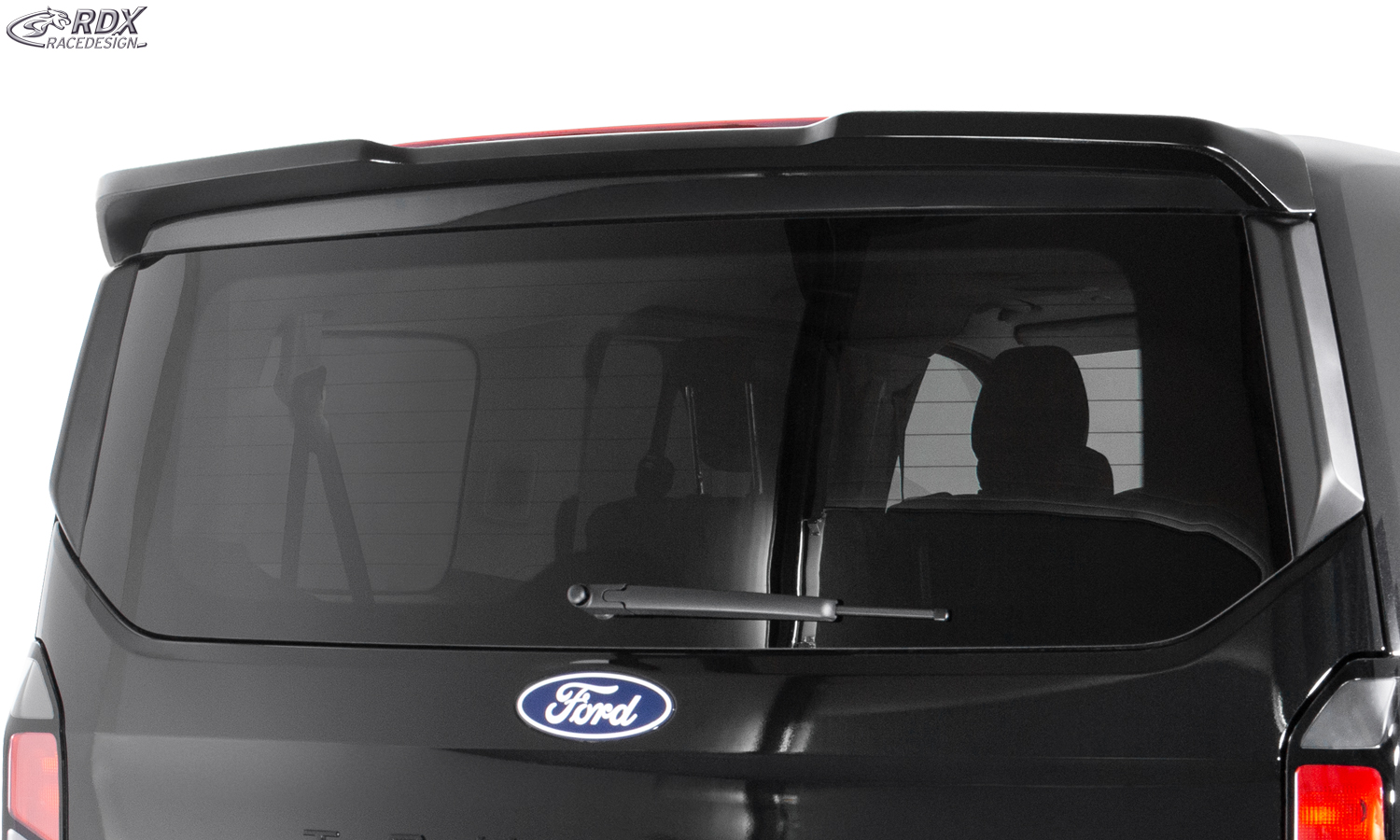 Aileron / Becquet RDX pour FORD Transit Custom / Tourneo Custom (2023+) et VW Transporter / Shuttle / Caravelle (2025+) ; aileron arrière