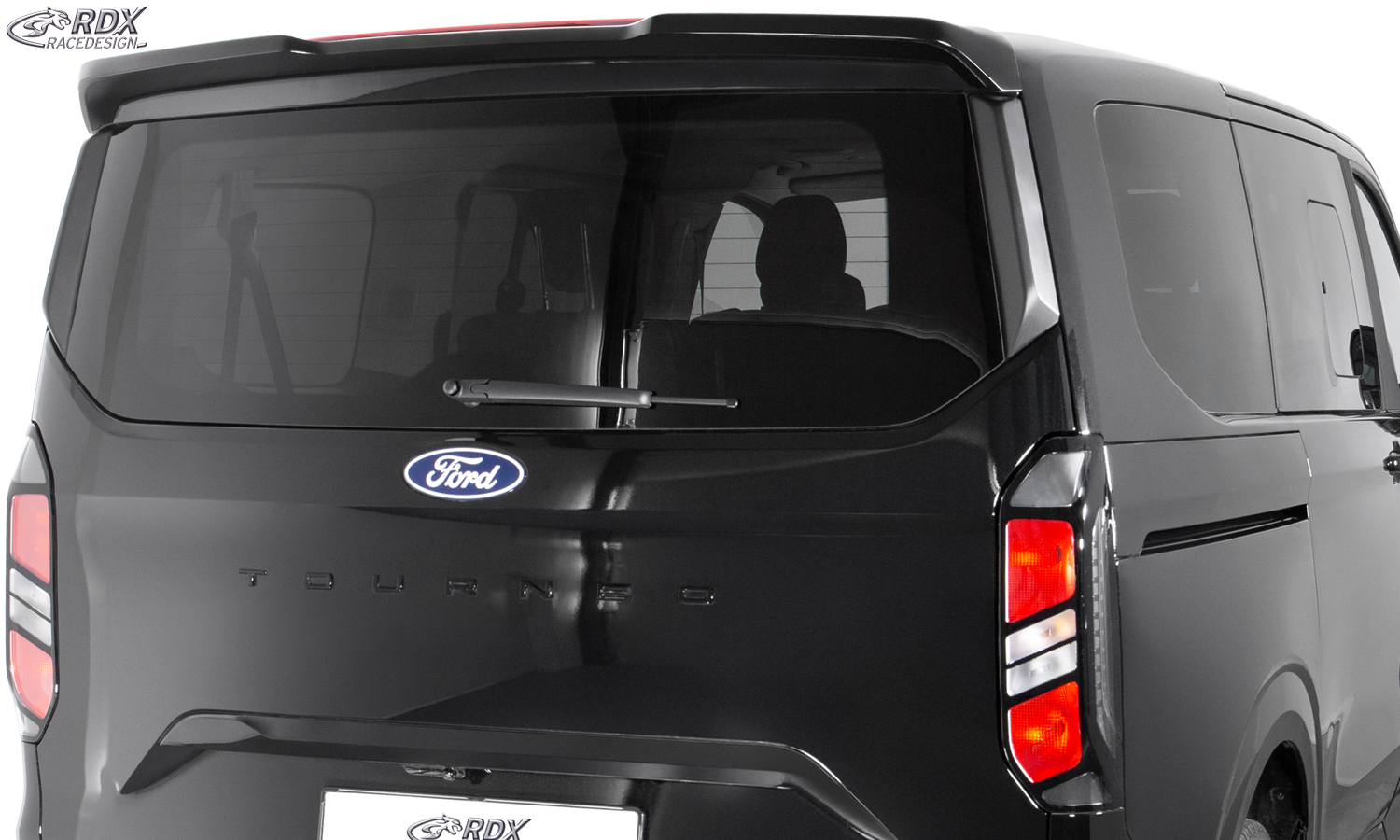 Aileron / Becquet RDX pour FORD Transit Custom / Tourneo Custom (2023+) et VW Transporter / Shuttle / Caravelle (2025+) ; aileron arrière