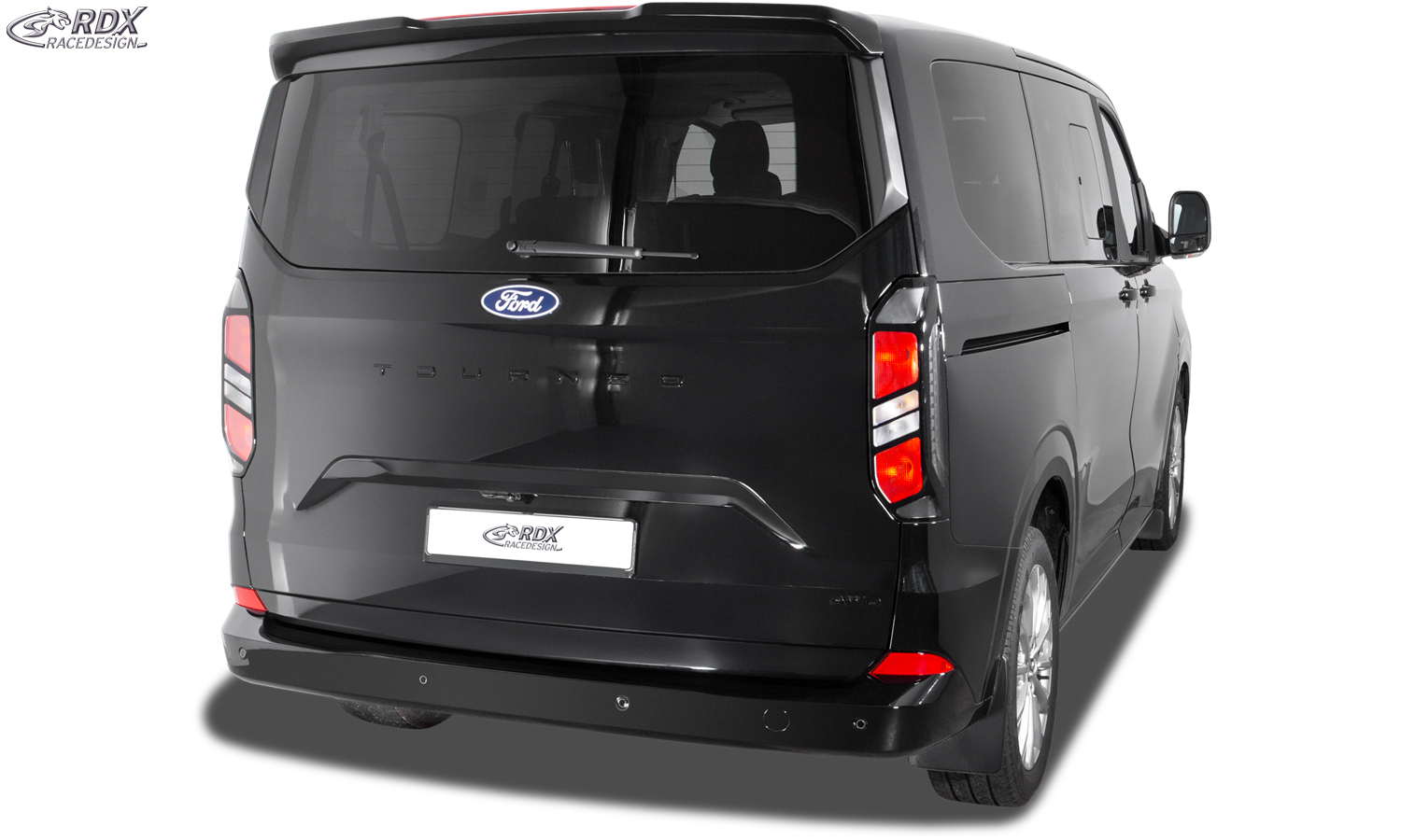 Aileron / Becquet RDX pour FORD Transit Custom / Tourneo Custom (2023+) et VW Transporter / Shuttle / Caravelle (2025+) ; aileron arrière