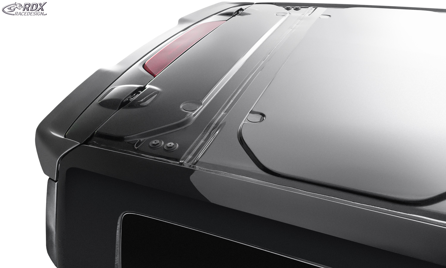Aileron / Becquet RDX pour FORD Transit Custom / Tourneo Custom (2023+) et VW Transporter / Shuttle / Caravelle (2025+) ; aileron arrière